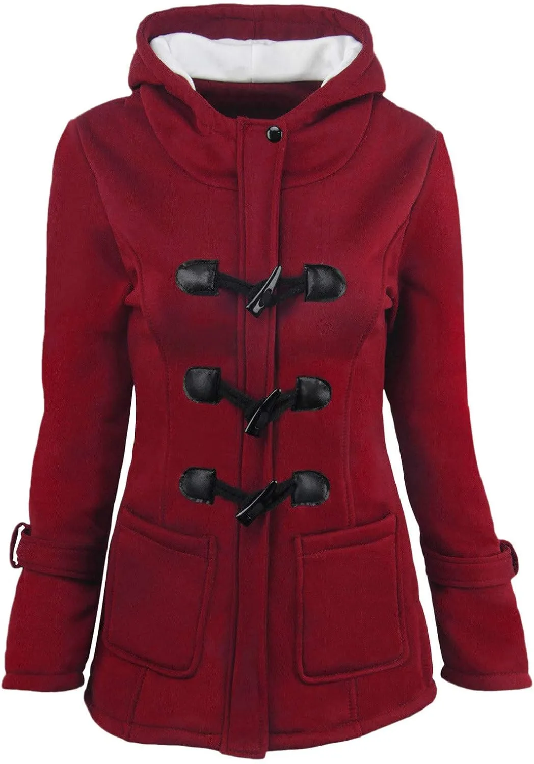 2023 Women's Winter Coat Plus Size Thicken Warm Wool Blend Windbreaker Jackets Fashion Fleece Lined Trench Coat Overcoats