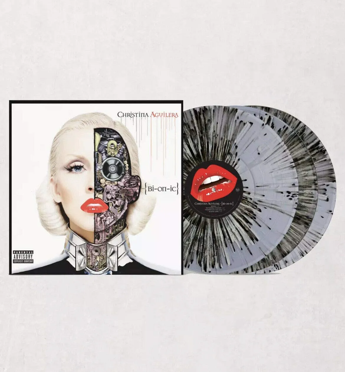 Bionic - Exclusive Limited Edition Black & Grey Splatter Colored 2x Vinyl LP (Song "Little Dreamer" On Vinyl For The First Time)