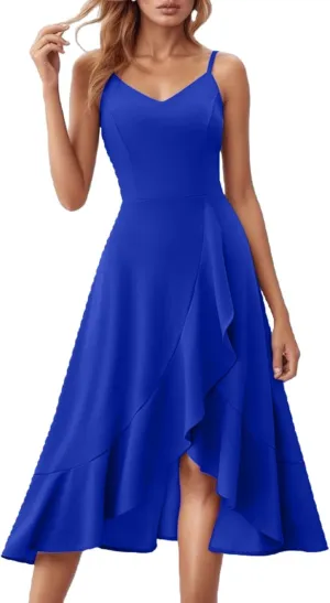 Cocktail Dresses for Women Plus Size Sleeveless Sundress Casual Loose Plain Long Dresses Summer Vacation Maxi Dress