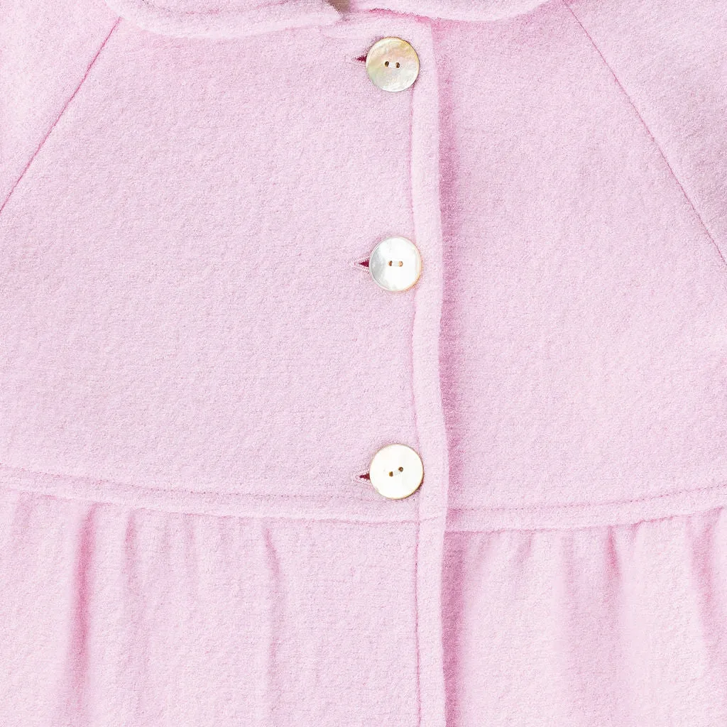 Dafne Pink Wool Coat