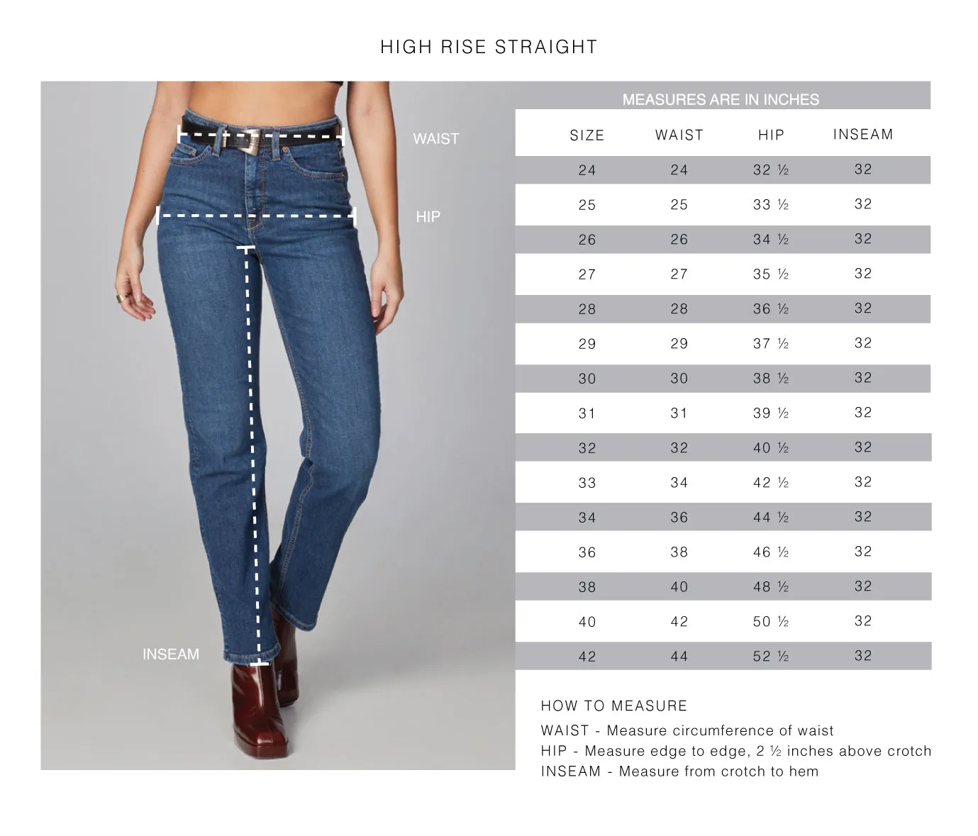 Denver High Rise Straight Leg Jeans
