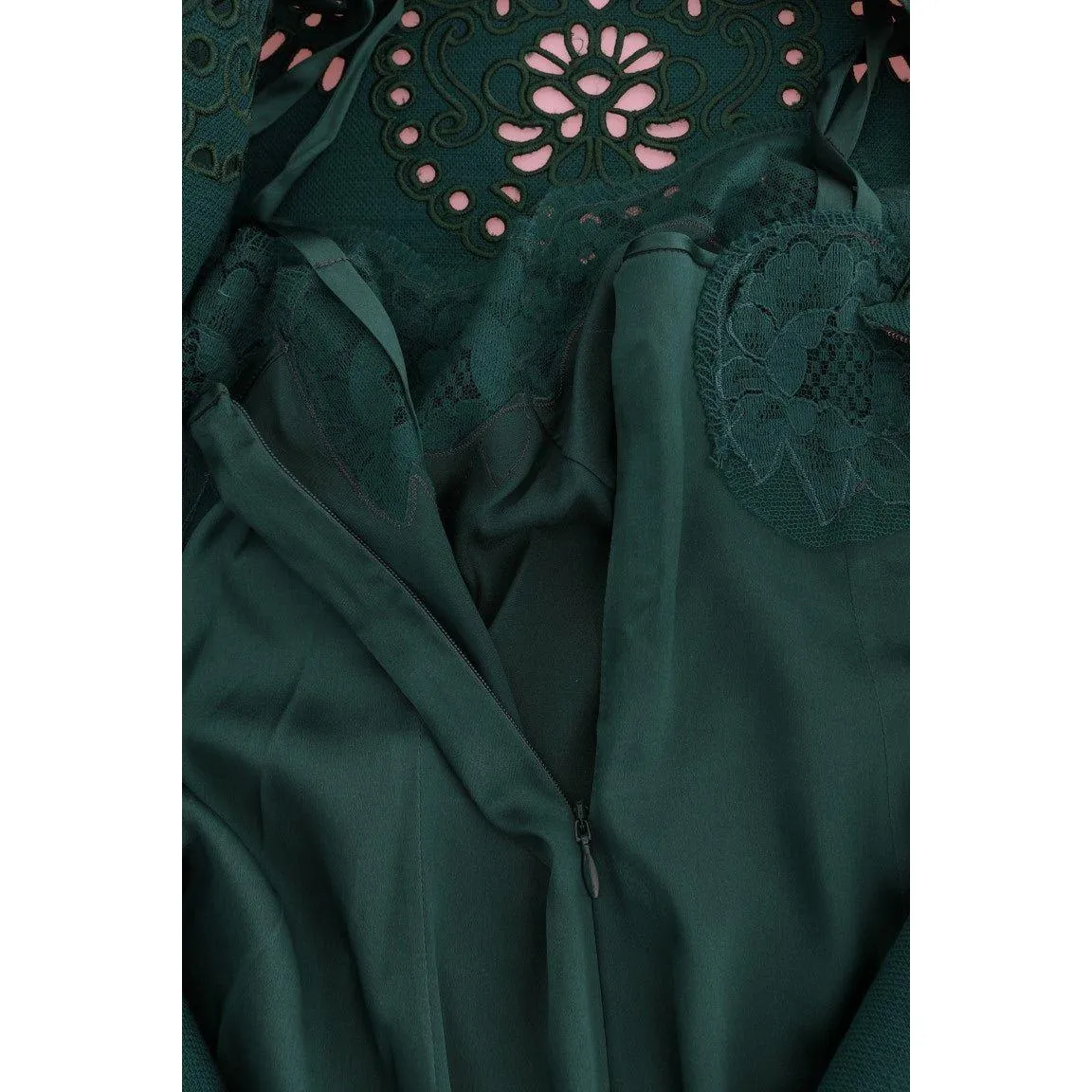 Dolce & Gabbana Elegant Green A-Line Sheath Dress