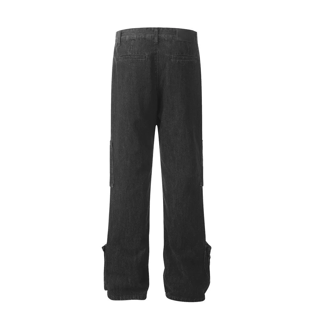 Fashion Personality Multi-pocket Design Jeans For Men