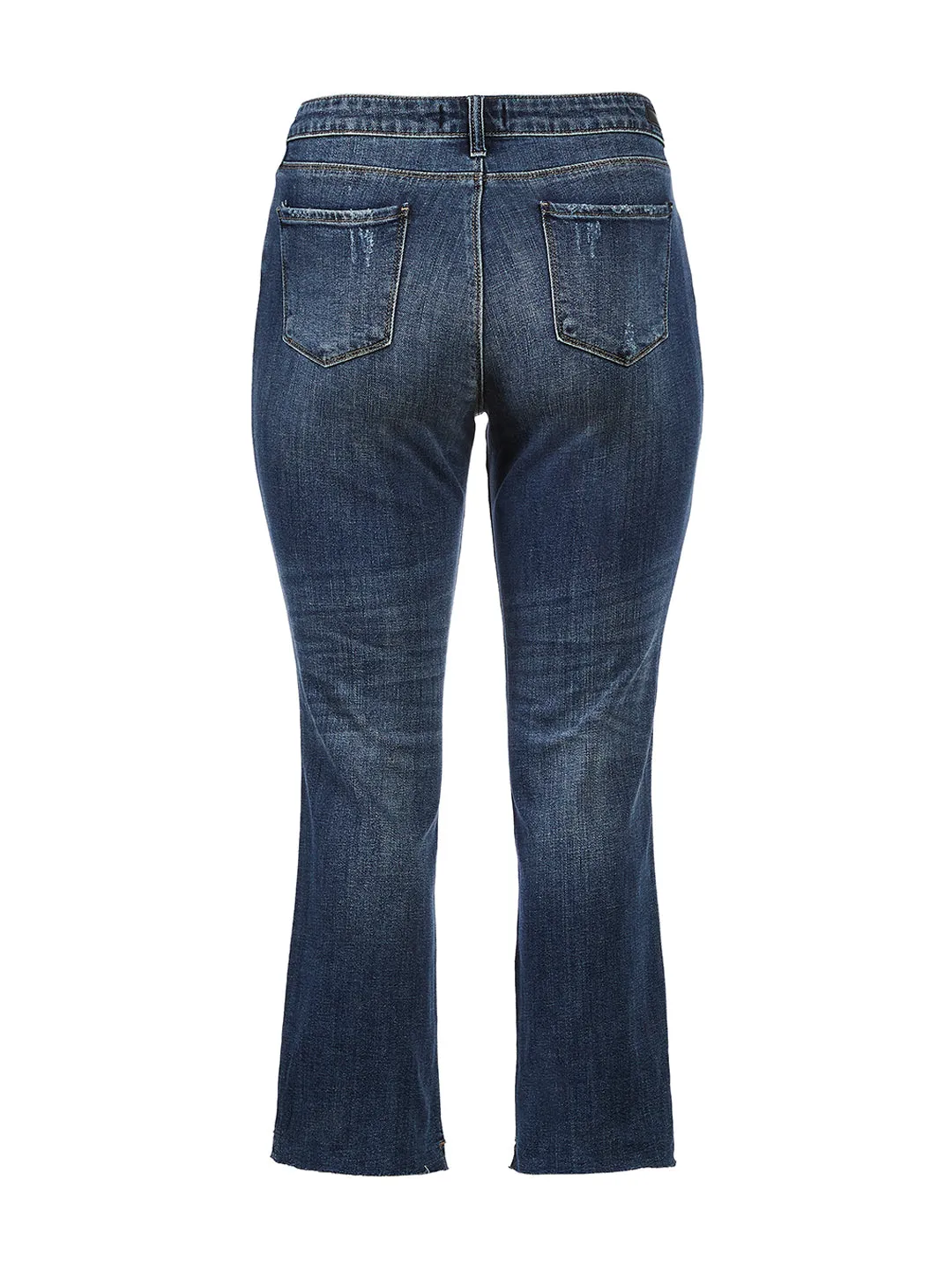 Glory Wash Reese Raw Hem Ankle Straight Leg Jean