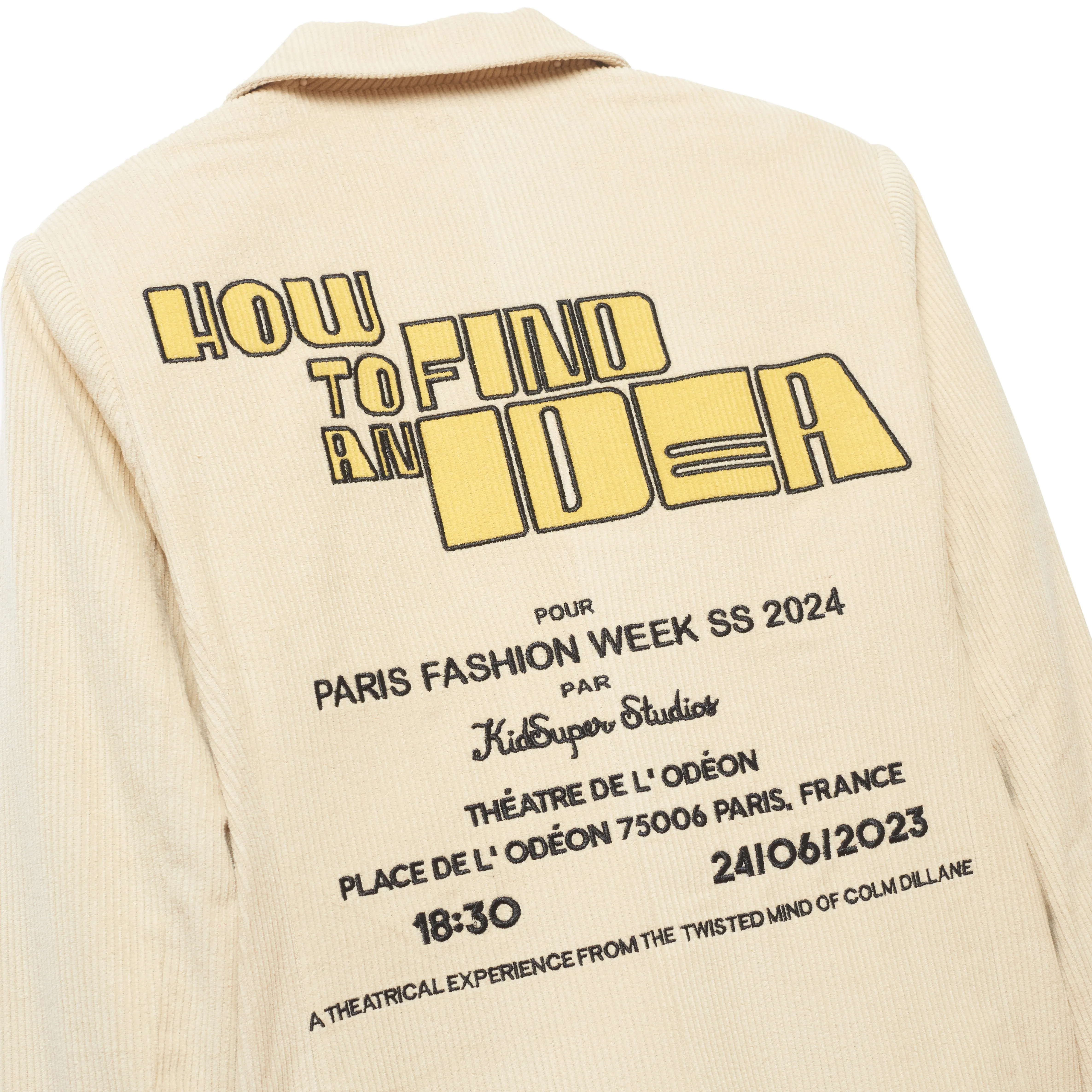 How to Find an Idea Poster Suit Top [Beige]