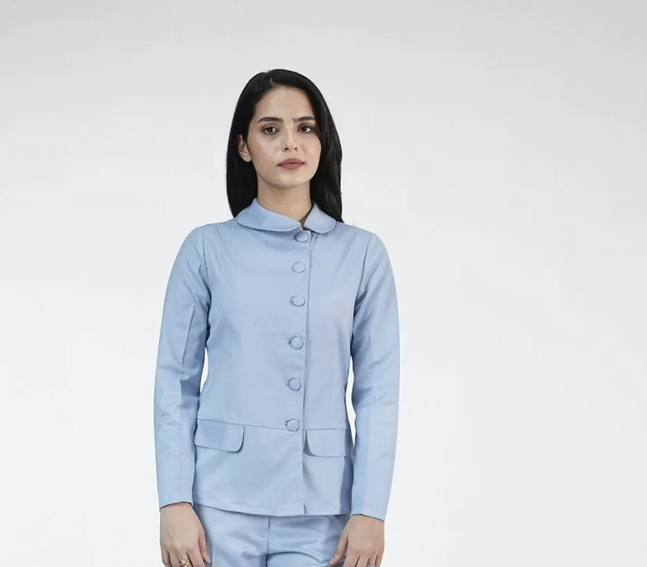Light Mauve Poly Viscose Pant Suit
