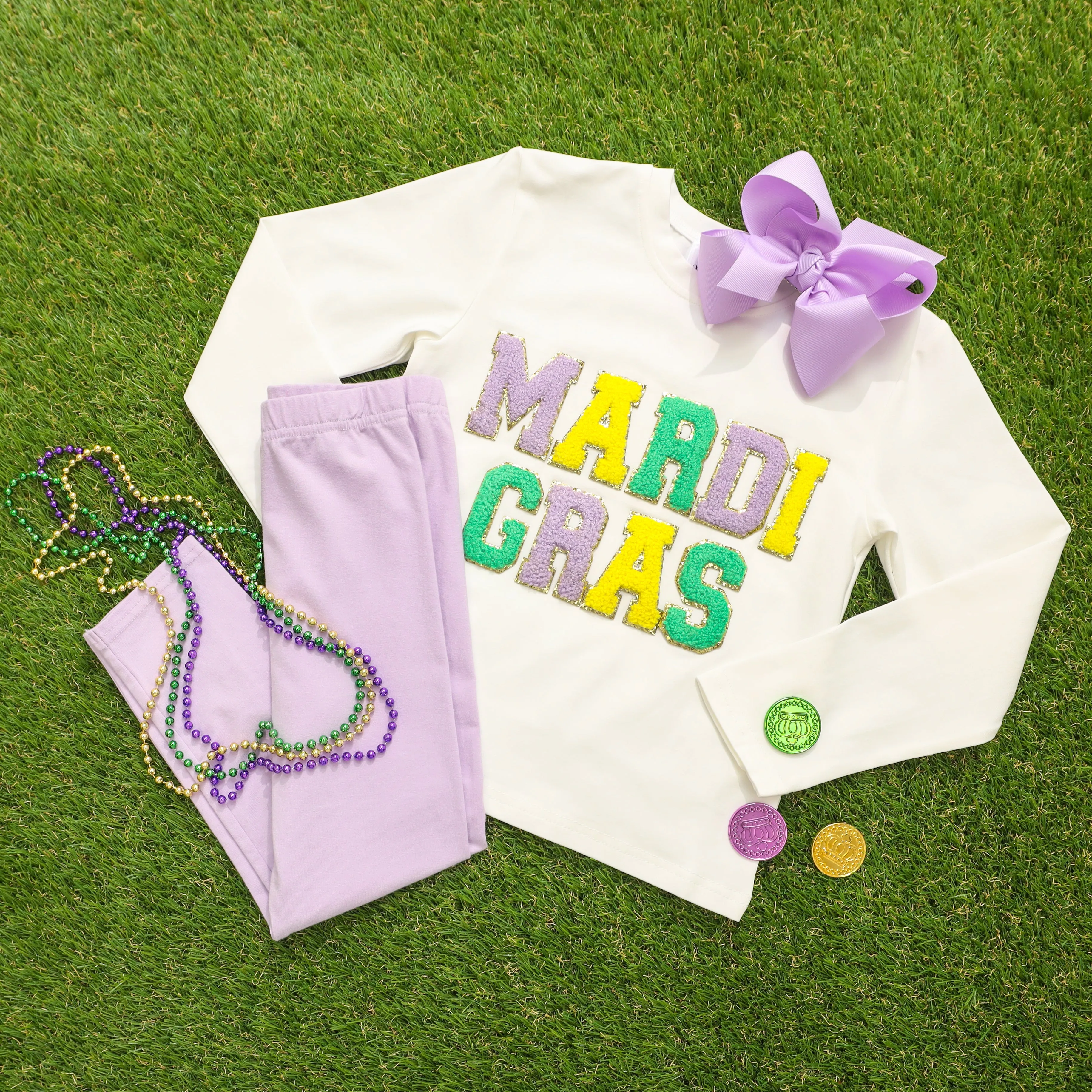 Mardi Gras Chenille Shirt