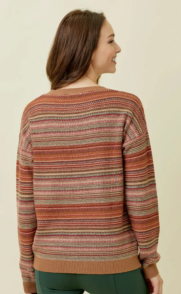 Multicolor Crew Neck Sweater