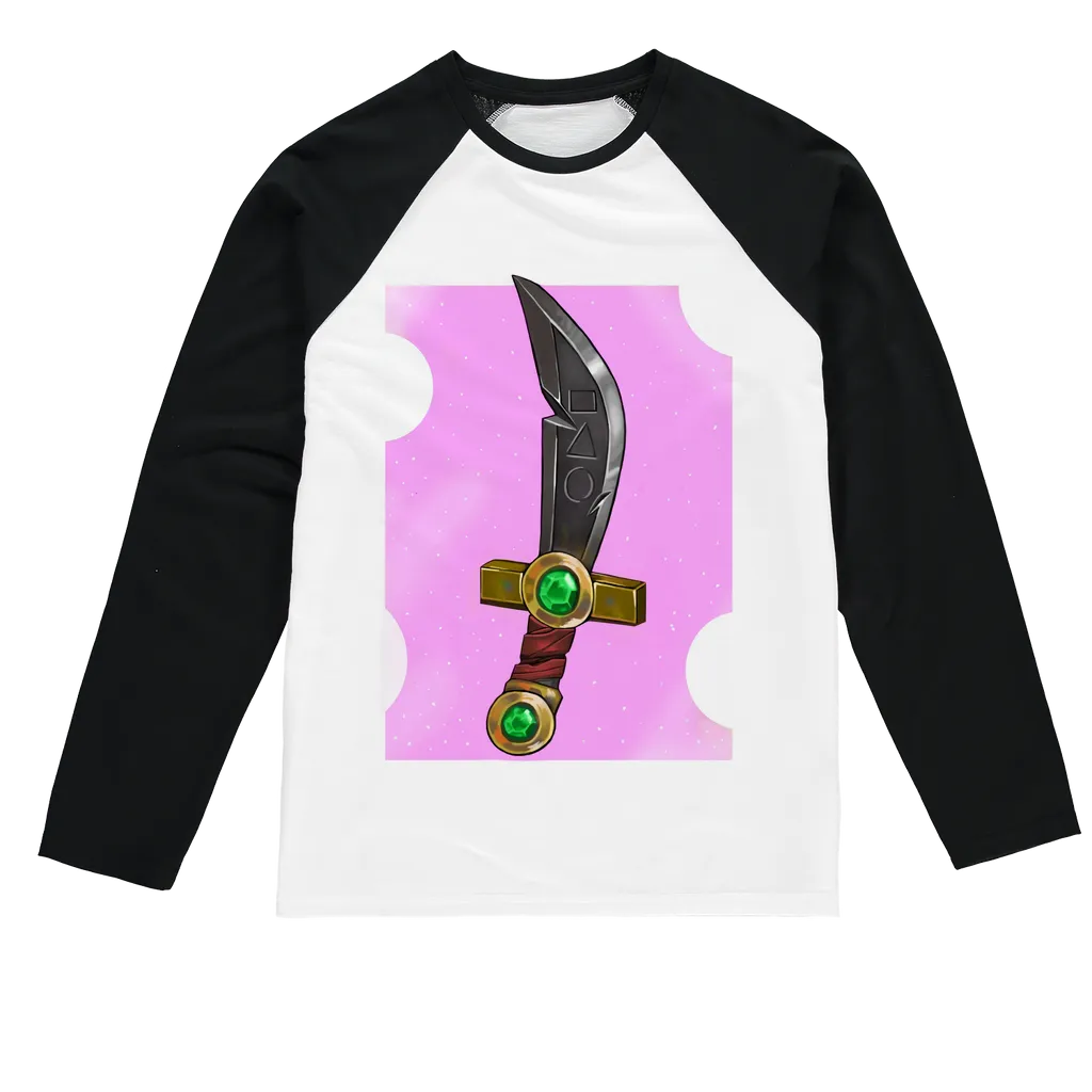 Sword Sublimation Baseball Long Sleeve T-Shirt