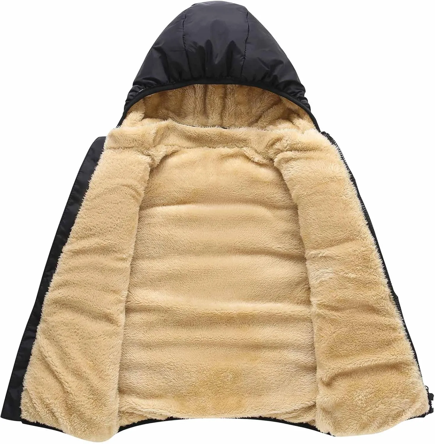Toddler Winter Puffer Vest Fleece Hooded Sleeveless Jacket Padded Down Waistcoat Outwear for Baby Boys Girls