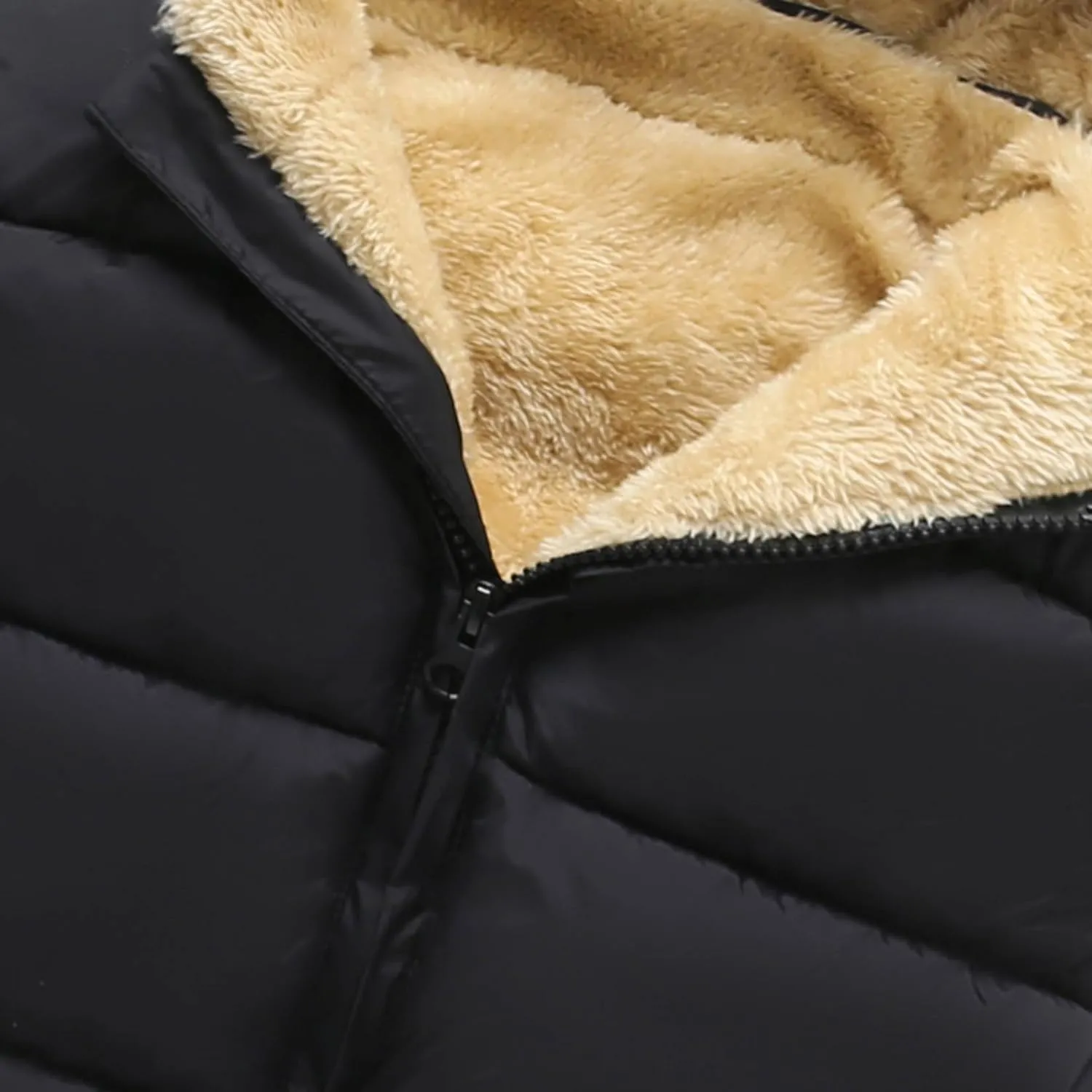 Toddler Winter Puffer Vest Fleece Hooded Sleeveless Jacket Padded Down Waistcoat Outwear for Baby Boys Girls