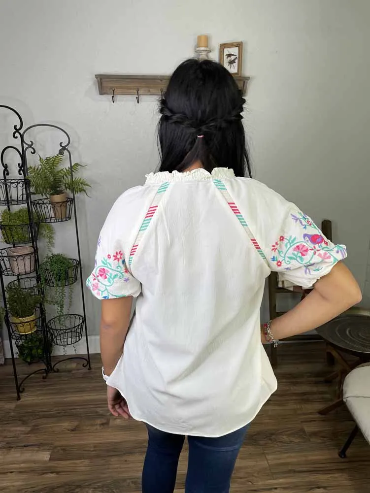 Top in Cream by Umgee