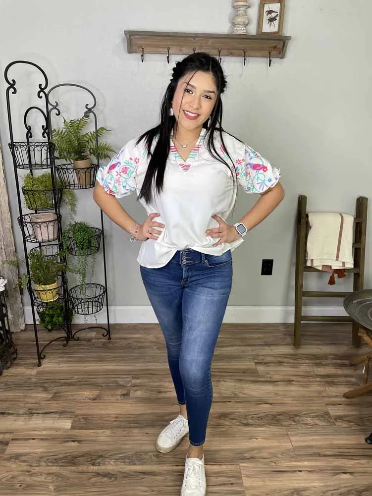 Top in Cream by Umgee